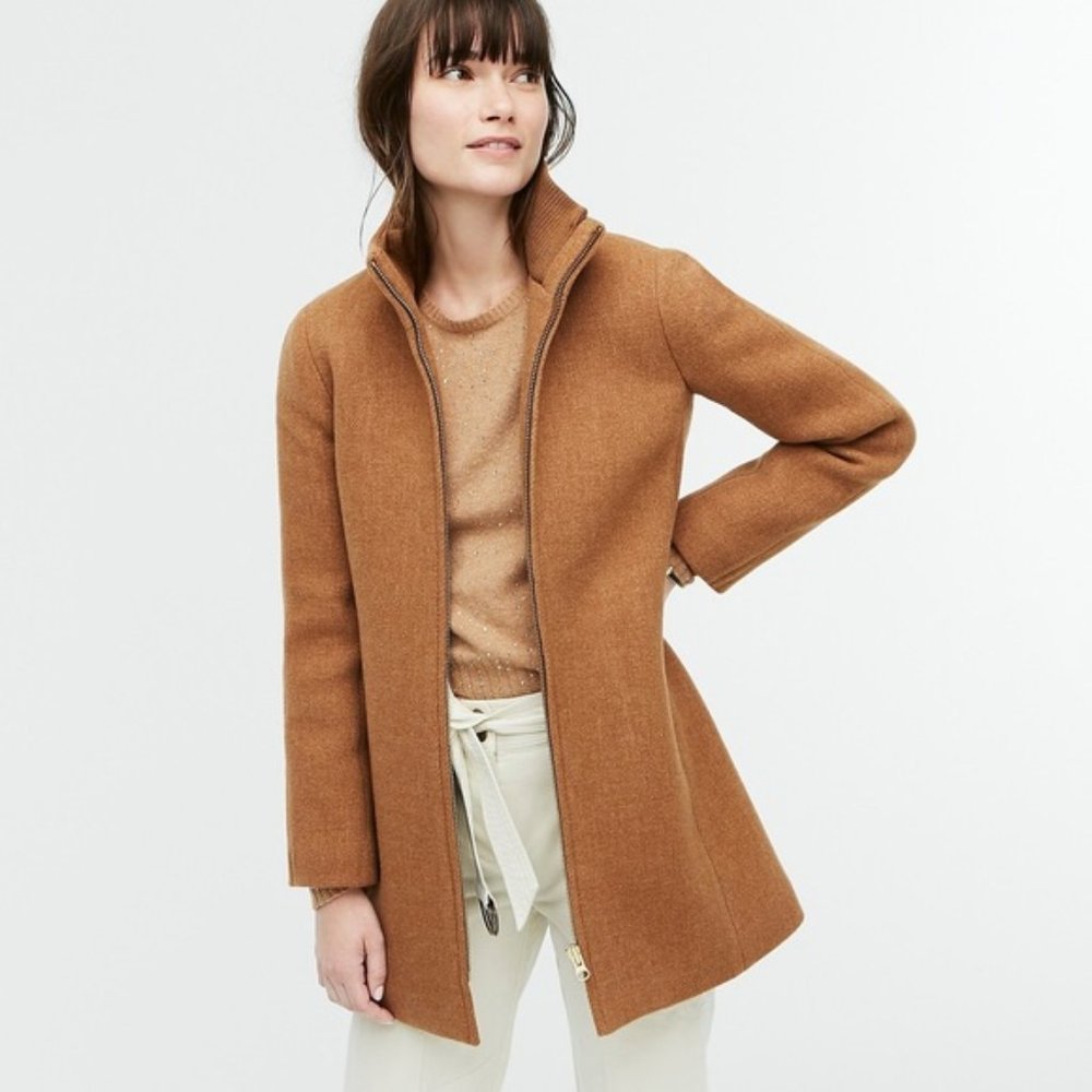 J. Crew Lodge coat in Italian stadium-cloth wool